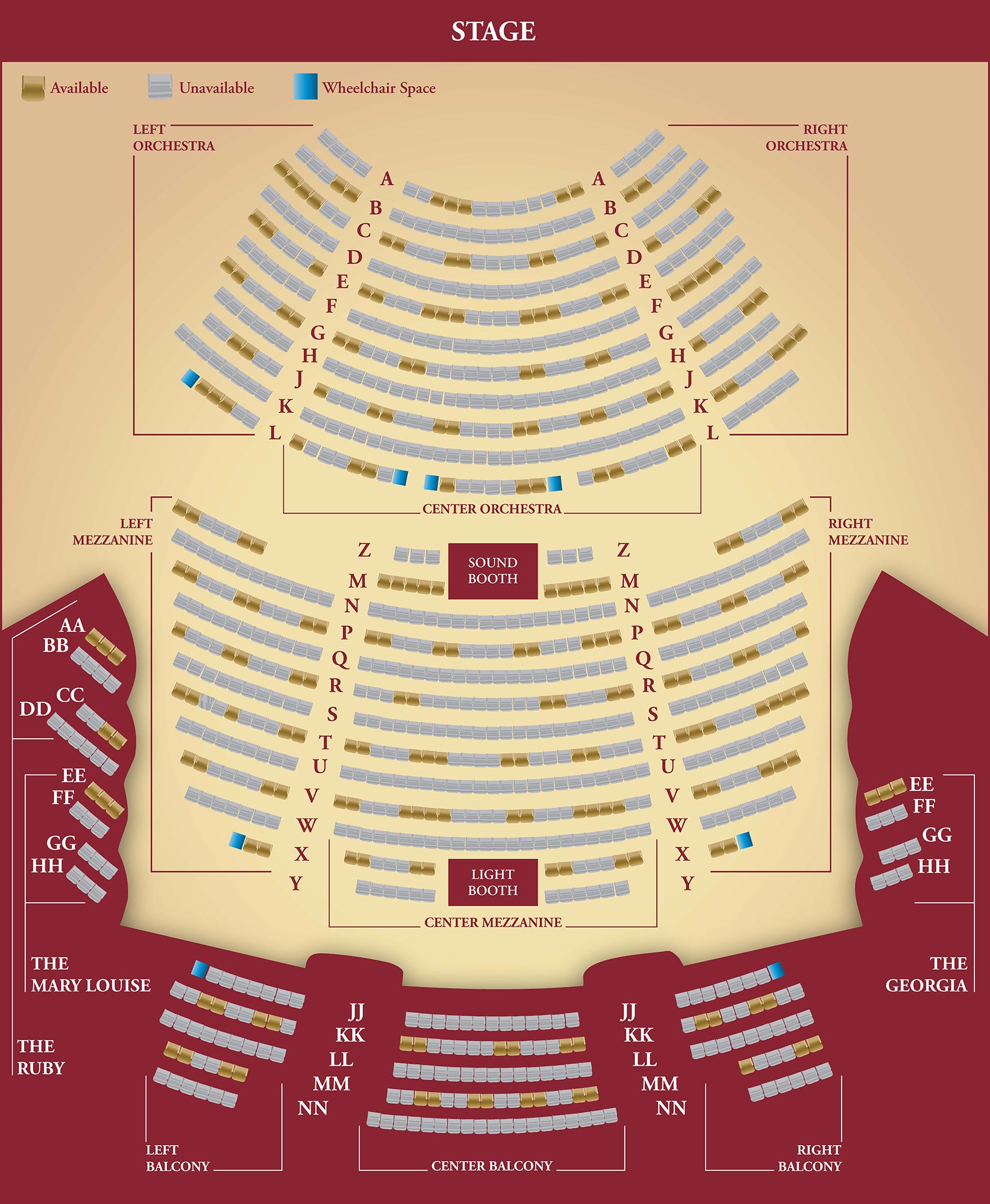 The The Villages Seating Chart